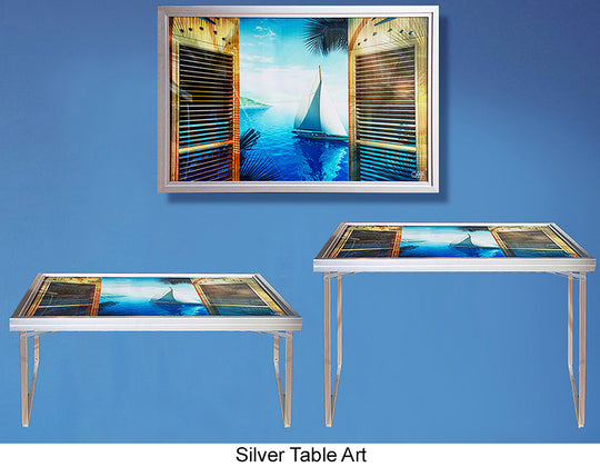 Table-Art with Interchangeable Pictures