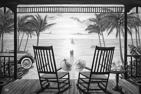 Sunset Serenade Black & White Art: By Artist Mark Watts