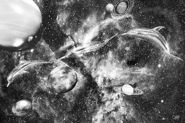 Symphony Of Space Black & White Art: By Artist Mark Watts
